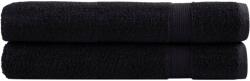 vidaXL Prosoape de sauna premium SOLUND 2 buc. negru 80x200 cm 600 gsm GartenMobel Dekor (137434) Prosop