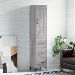 vidaXL Dulap înalt, gri sonoma, 34, 5x34x180 cm, lemn prelucrat GartenMobel Dekor (3200199) Comoda
