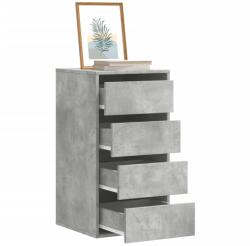 vidaXL Dulap colt cu sertare gri beton 40x41x76 cm lemn prelucrat GartenMobel Dekor (852864) Comoda