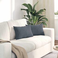 vidaXL Perne pentru canapea 2 pcs Gri închis 50 x 30 cm GartenMobel Dekor (42013628)