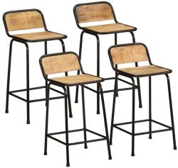 vidaXL Scaune de bar 4 buc 46x35, 5x80 cm Lemn masiv Mango brut GartenMobel Dekor (4013531)