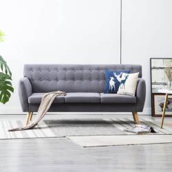 vidaXL Canapea 3 locuri, tapiterie textila, 172x70x82 cm, gri deschis GartenMobel Dekor (247129) Canapea