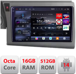 Edotec Navigatie Audi A6 C6 2004-2010 2K QLED Octa Core 16GB RAM 512GB CarPlay (kit-a6-c6+EDT-E809-2K)