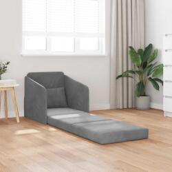 vidaXL Pat canapea Gri închis 65 x 80 x 83 cm Catifea GartenMobel Dekor (4106649) Canapea