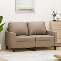 vidaXL Canapea cu 2 locuri, cappuccino, 120 cm, piele ecologica GartenMobel Dekor (359136) Canapea