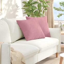 vidaXL Perne pentru canapea 2 pcs Roz 50 x 50 cm Tesatura din corduroy GartenMobel Dekor (42013975)