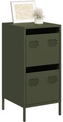 vidaXL Dulap, verde masliniu, 35x39x73, 5 cm, otel laminat la rece GartenMobel Dekor (851398) Comoda