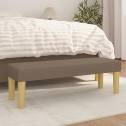 vidaXL Banca, gri taupe, 100x30x30 cm, textil GartenMobel Dekor (346656)