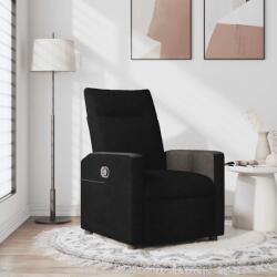 vidaXL Fotoliu rabatabil, negru, material textil GartenMobel Dekor (4104827)