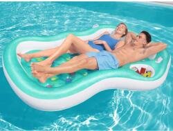 vidaXL Saltea piscina dubla Bestway Double Designer Lounge, 224x174 cm, 2 persoane (92810)