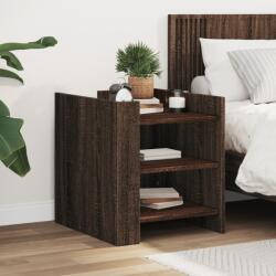 vidaXL Noptiera, stejar maro, 45x50x50 cm, lemn prelucrat GartenMobel Dekor (848296)