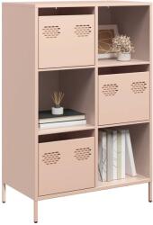 vidaXL Dulap înalt, roz, 68x39x103, 5 cm, otel GartenMobel Dekor (851407) Comoda