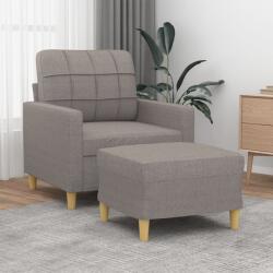 vidaXL Fotoliu canapea cu taburet, taupe, 60 cm, material textil GartenMobel Dekor (3201000) Canapea