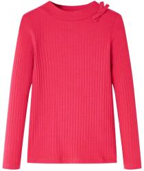 vidaXL Tricou pentru copii cu maneci lungi, roz aprins, 128 GartenMobel Dekor (14142)