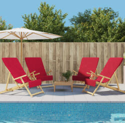 vidaXL Prosoape de plaja, 4 buc. , visiniu, 60x135 cm, textil, 400 GSM GartenMobel Dekor (3157056) Prosop
