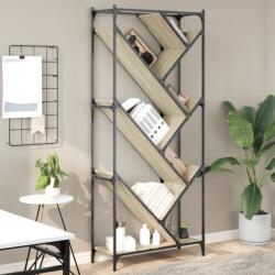 vidaXL Biblioteca, stejar sonoma, 79x30x180 cm, lemn prelucrat/metal GartenMobel Dekor (845432) Biblioteca