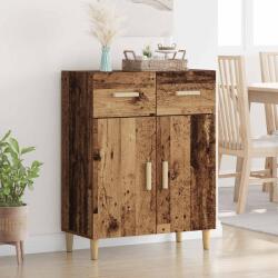 vidaXL Bufet cu sertar Lemn vechi 34 x 69.5 x 89 cm Lemn compozit GartenMobel Dekor (880670) Comoda