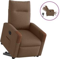 vidaXL Fotoliu electric rabatabil cu ridicare, maro, textil GartenMobel Dekor (3324025)