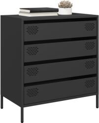 vidaXL Dulap, negru, 68x39x73, 5 cm, otel laminat la rece GartenMobel Dekor (851286) Comoda