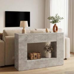 vidaXL Masa de consola Dungi Gri Beton 101 x 29 x 74 cm Lemn prelucrat GartenMobel Dekor (899880)