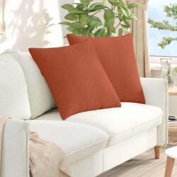 vidaXL Perne pentru canapea 2 pcs Rosu portocalie 80 x 80 cm GartenMobel Dekor (42014082)