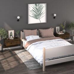 vidaXL Noptiere de perete, 2 buc. , stejar fumuriu GartenMobel Dekor (816941)