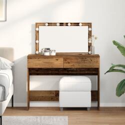 vidaXL Masa de toaleta Lemn Vechi 100 x 40 x 120 cm Lemn compozit GartenMobel Dekor (868860)