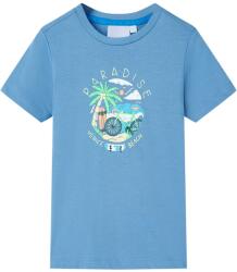 vidaXL Tricou pentru copii, albastru mediu, 116 GartenMobel Dekor (12576)