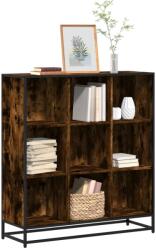 vidaXL Biblioteca stejar fumuriu 97, 5x33x107, 5 cm lemn prelucrat/metal GartenMobel Dekor (3300862) Biblioteca