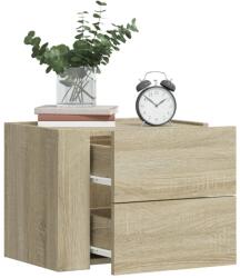 vidaXL Noptiera de perete, stejar sonoma, 45x30x35 cm GartenMobel Dekor (848329)