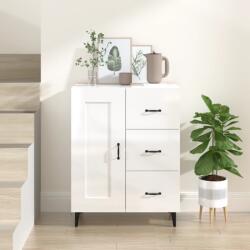 vidaXL Servanta, alb extralucios, 69, 5x34x90 cm, lemn compozit GartenMobel Dekor (812237) Comoda