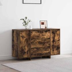 vidaXL Bufet cu sertar Stejar fumuriu 120 x 41 x 75 cm Lemn compozit GartenMobel Dekor (3333910) Comoda