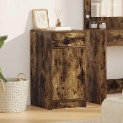 vidaXL Bufet cu sertar Stejar afumat 40 x 40.5 x 75 cm Lemn compozit GartenMobel Dekor (865068) Comoda