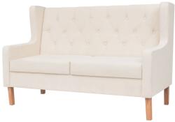 vidaXL Canapea cu 2 locuri, material textil, alb crem GartenMobel Dekor (245450) Canapea