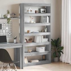 vidaXL Dulap pentru carti Gri Sonoma 100 x 30 x 198 cm Lemn compozit GartenMobel Dekor (3345118) Biblioteca