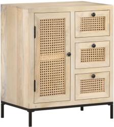 vidaXL Servanta, 60x35x70 cm, lemn masiv de mango & trestie naturala GartenMobel Dekor (323508) Comoda