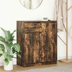 vidaXL Bufeta cu sertar stejar afumat 71x35x84 cm lemn de stratificat GartenMobel Dekor (861593) Comoda
