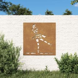 vidaXL Decor perete de gradina 55x55 cm design balerina otel Corten GartenMobel Dekor (824503)