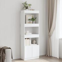 vidaXL Dulap înalt, alb, 63x33x180 cm, lemn prelucrat GartenMobel Dekor (3309600) Biblioteca