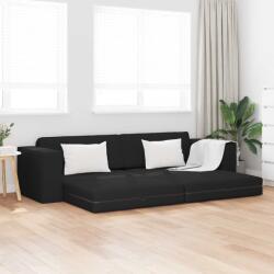 vidaXL Pat canapea Negru 245 x 78 x 77 cm tesatura GartenMobel Dekor (4106717) Canapea