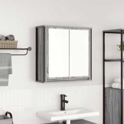 vidaXL Dulap de baie cu oglinda Gri Sonoma 60x21x60 cm GartenMobel Dekor (861900)