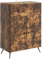 vidaXL Bufet cu sertar Stejar fumuriu 66 x 34, 5 x 90 cm Lemn prelucrat GartenMobel Dekor (895560) Comoda