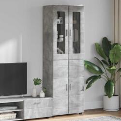 vidaXL Bufet FLORIN Gri din beton 60 x 35 x 182 cm Lemn compozit GartenMobel Dekor (3397917)