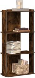 vidaXL Biblioteca 3 niveluri stejar afumat 60x30x120 cm lemn prelucrat GartenMobel Dekor (860269) Biblioteca