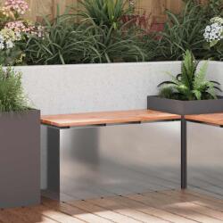 vidaXL Banca de gradina Argintiu 80 x 40 x 43 cm Otel galvanizat GartenMobel Dekor (874903)