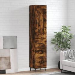 vidaXL Dulap înalt, stejar fumuriu, 34, 5x34x180 cm, lemn prelucrat GartenMobel Dekor (3200214) Comoda