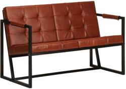 vidaXL Canapea cu 2 locuri, maro, piele naturala de capra GartenMobel Dekor (288283) Canapea