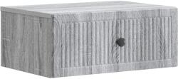 vidaXL Noptiera gri Sonoma cu sertar, din lemn prelucrat, 49 x 34, 5 x 20 cm (897947)