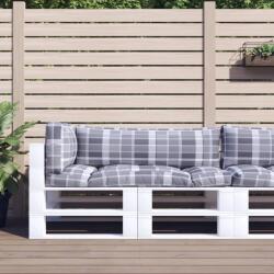vidaXL Perne pentru paleti, 3 buc. gri carouri GartenMobel Dekor (360958)