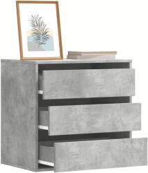 vidaXL Dulap colt cu sertare gri beton 60x41x58 cm lemn prelucrat GartenMobel Dekor (852846) Comoda